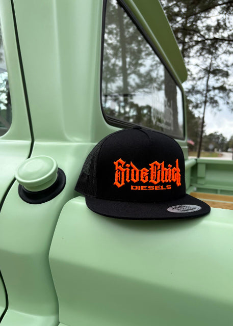 SIDECHICK DIESELS HAT ORANGE/BLACK