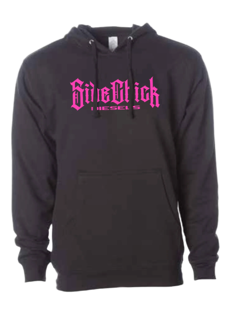 SIDE CHICK DIESELS TBIB HOODIES BLACK/PINK