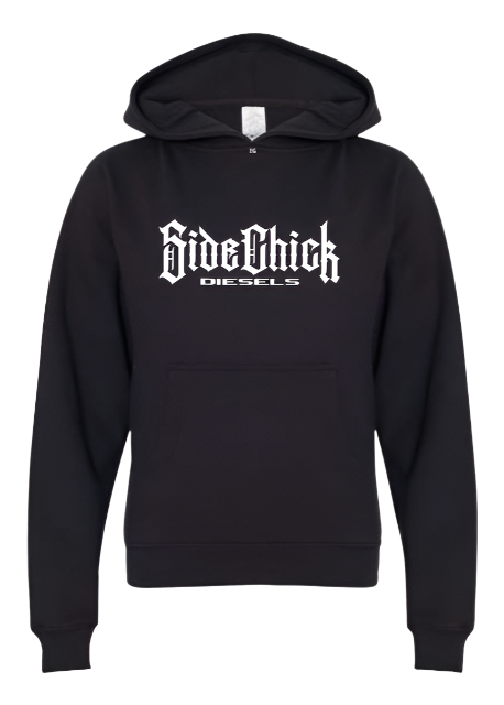 SIDE CHICK DIESELS YOUTH BLACK/WHITE HOODIE