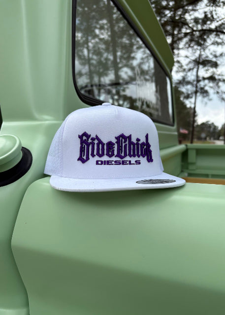 SIDECHICK DIESELS HAT PURPLE/WHITE