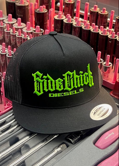 SIDE CHICK DIESELS HAT GREEN/BLACK