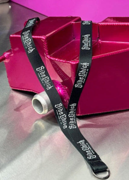 SIDE CHICK DIESELS LANYARDS BLACK/WHITE