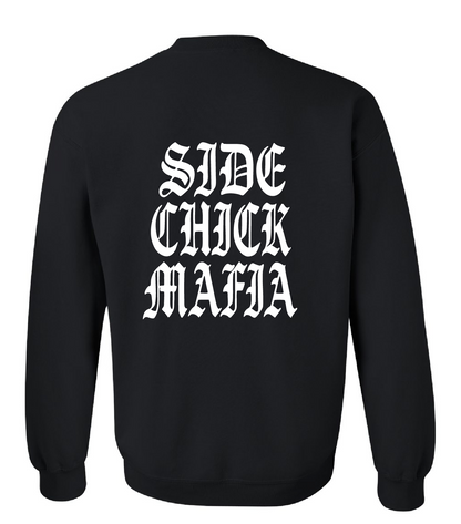 SIDECHICK MAFIA WHITE CREWNECK