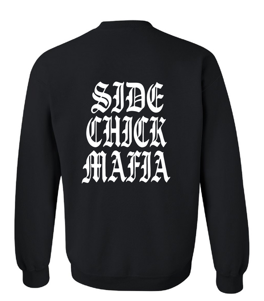 SIDECHICK MAFIA WHITE CREWNECK