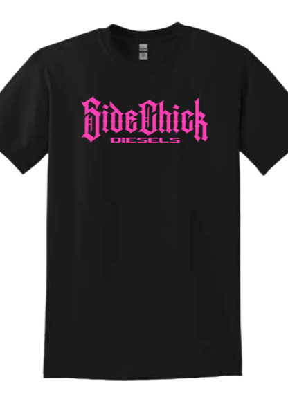 SIDE CHICK DIESELS YOUTH BLACK/PINK T-SHIRT