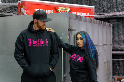 SIDE CHICK DIESELS TBIB HOODIES BLACK/PINK