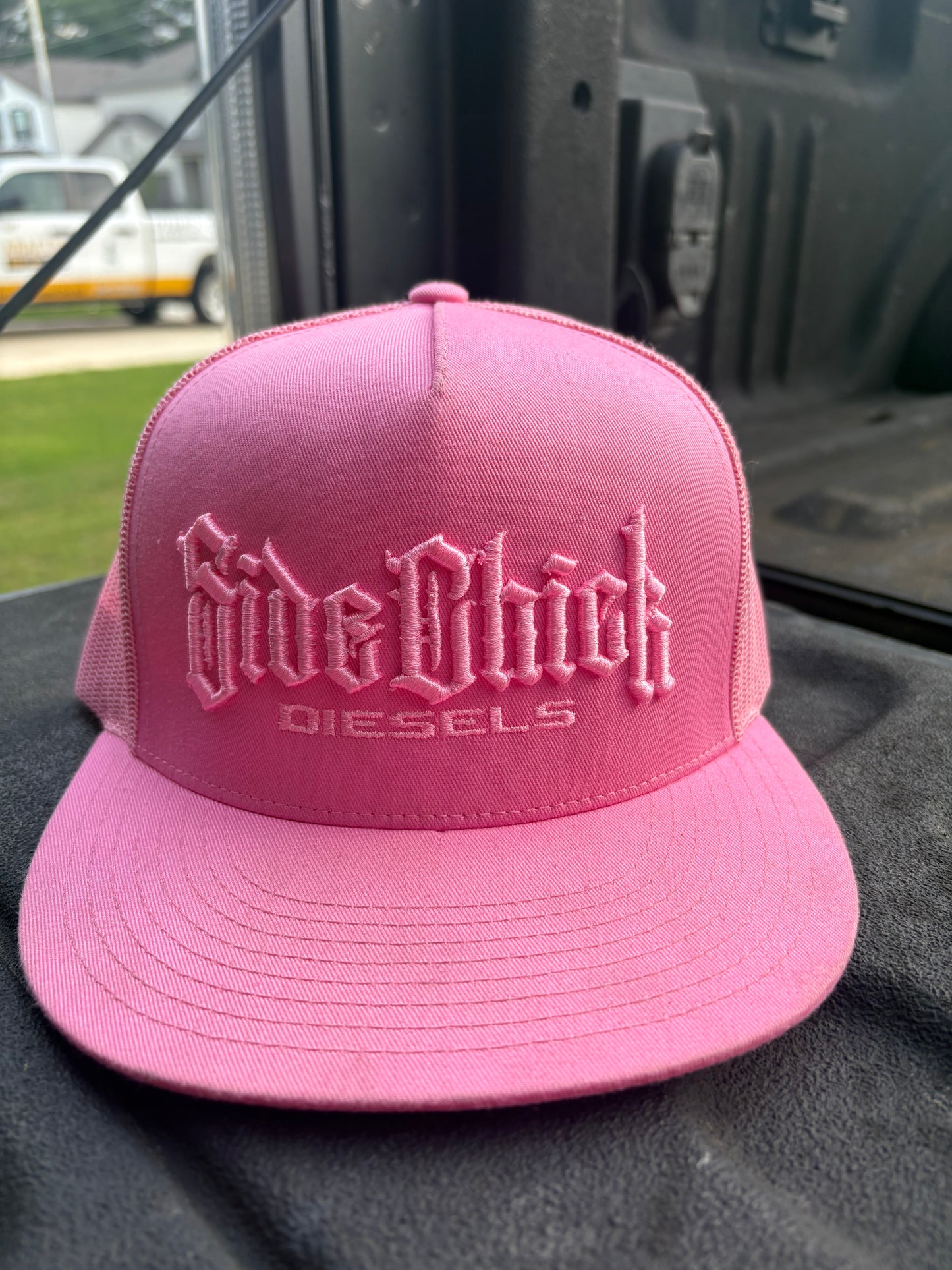 SIDECHICK DIESELS HAT PINK ON PINK