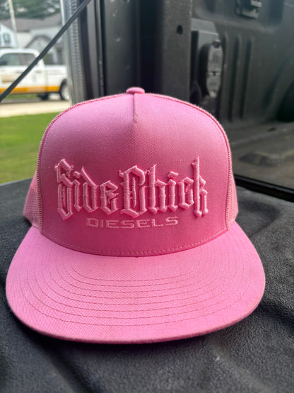 SIDECHICK DIESELS HAT PINK ON PINK