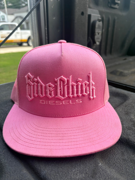 SIDECHICK DIESELS HAT PINK ON PINK