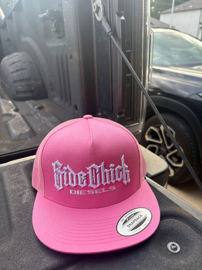 SIDECHICK DIESELS WHITE ON PINK