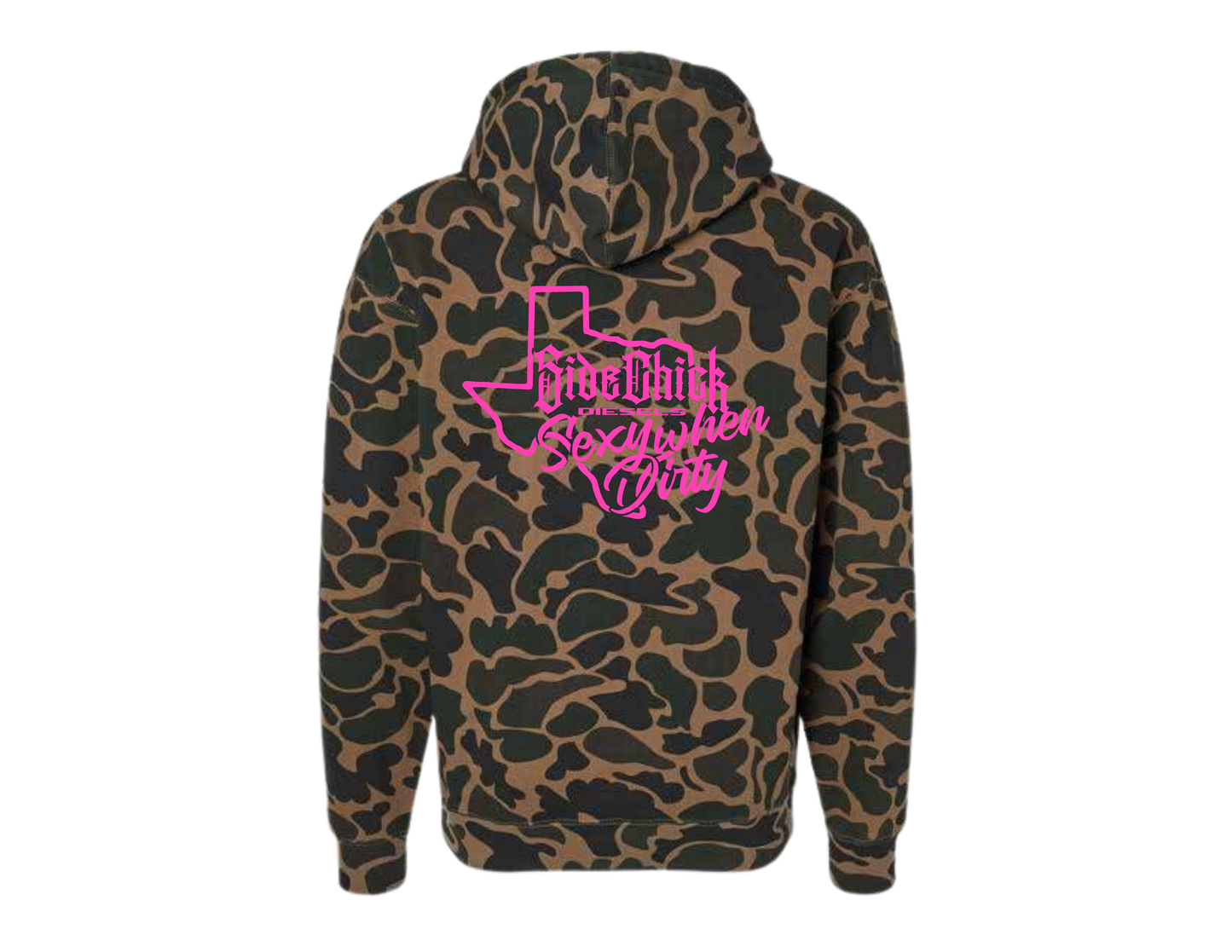 Duck Camo Hoodie pink