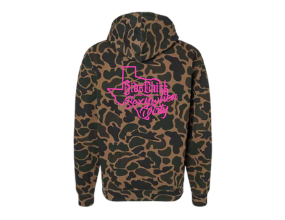 Duck Camo Hoodie pink