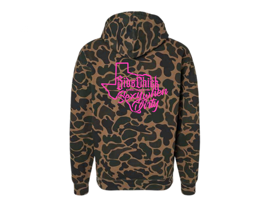 Duck Camo Hoodie pink