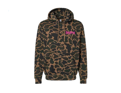 Duck Camo Hoodie pink